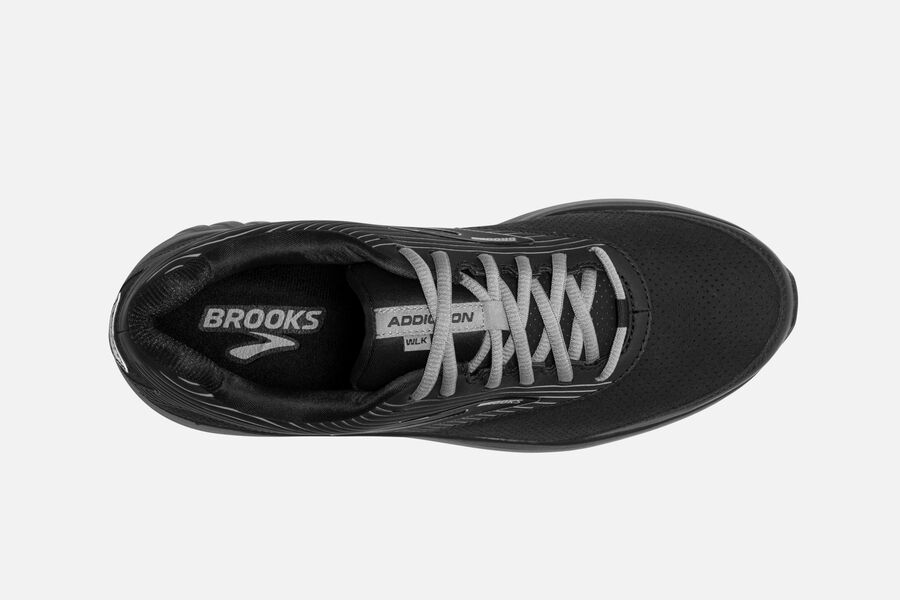 Brooks Addiction Walker Suede Löparskor Herr - Svarta - 9538-IKJHB